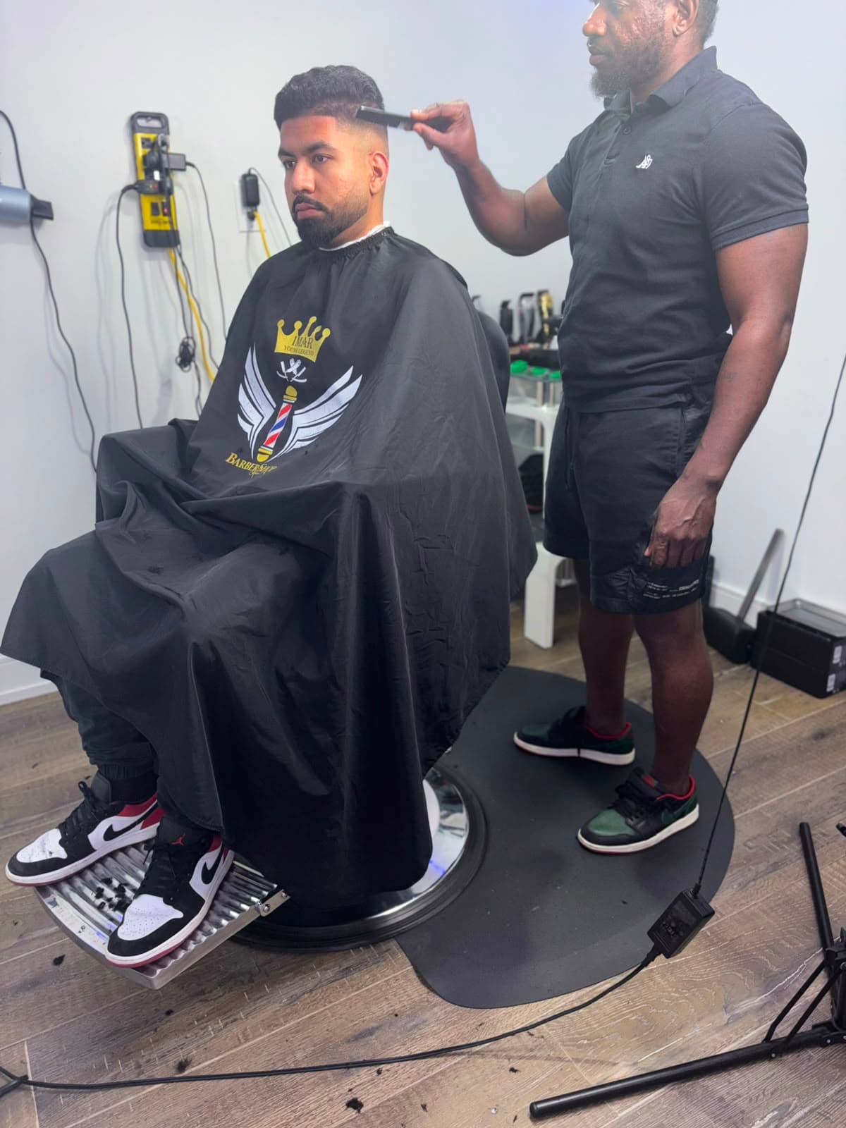 Barbering work at Imar Young Legend Barber Shop